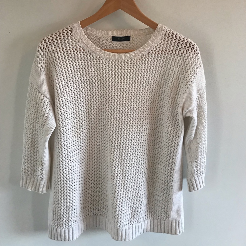 Jcrew cotton fisherman’s sweater